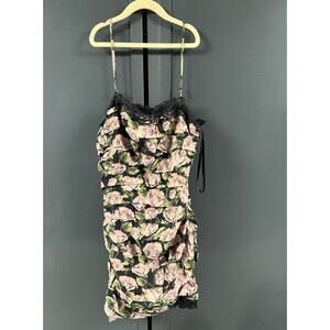 For Love and Lemons Black Flower Dress- Small